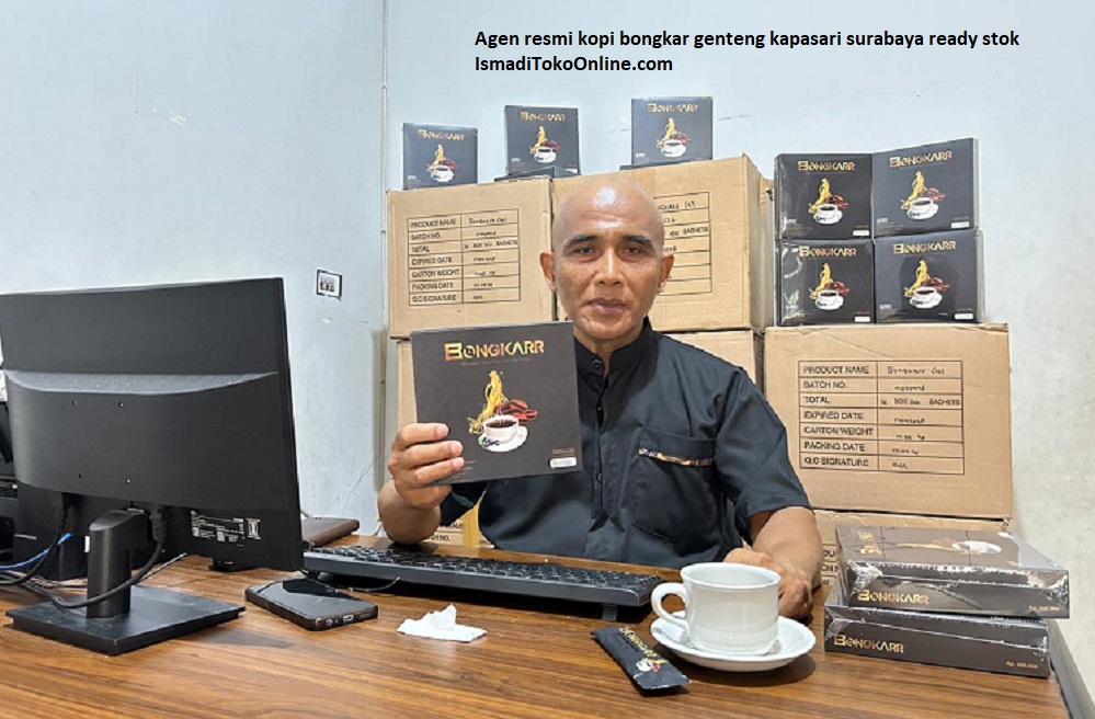 Agen dan distributor resmi Kopi Bongkar Surabaya GentengKapasari menunjukkan ketersediaan stok Kopi Bongkar original yang siap dikirim via layanan COD.